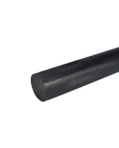 PE Polyetheen staf zwart 