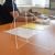 Plexiglas spatscherm OP MAAT GEFREESD dikte 4 mm met 2 steunen