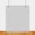 Plexiglas ophangscherm 1000 x 1000 mm (bxh) dikte 3 mm met gaatjes Ø5