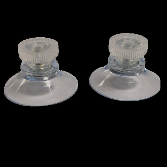 Zuignapjes ophangsysteem voor acrylaat plexiglas - set per 2 stuks - Diameter zuignap: 40mm