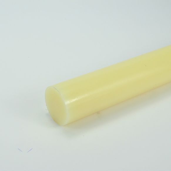 PA6 Nylon gegoten staf naturel Ø110 mm lengte 1000 mm