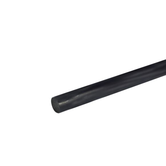 POM ofwel Polyacetaal Delrin rondstaf zwart Ø45 mm lengte 1000 mm