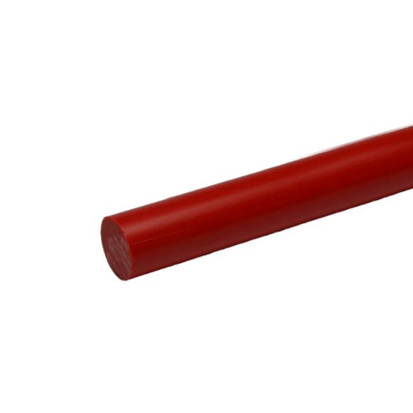 PVC rondstaf rood