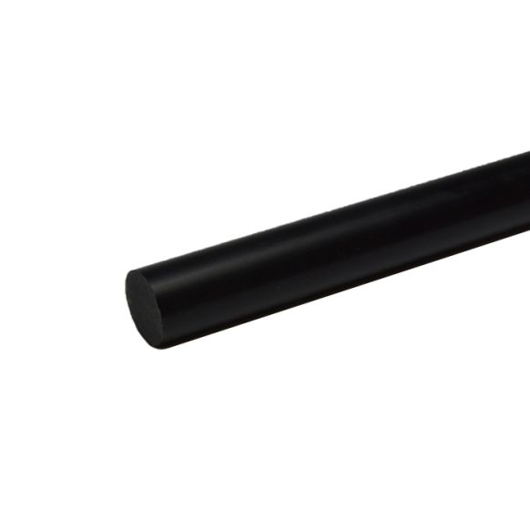 PVC rondstaf zwart