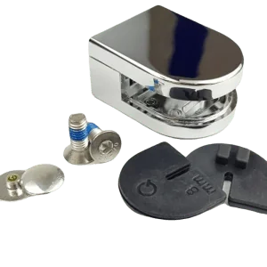 Glasklemmen balustrade beglazing, balkonbeglazing, windscherm - set van 1 stuks (8mm plaatdikte)