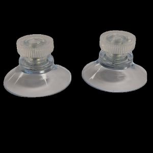 Zuignapjes ophangsysteem voor acrylaat plexiglas - set per 2 stuks