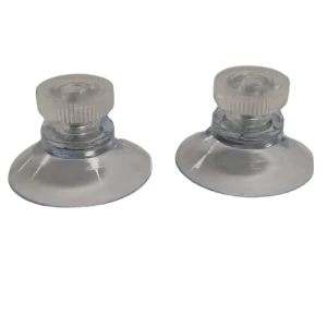 Zuignapjes ophangsysteem voor acrylaat plexiglas - set per 2 stuks