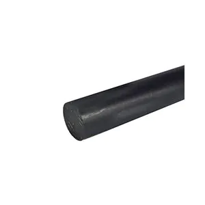 PE Polyetheen staf zwart 