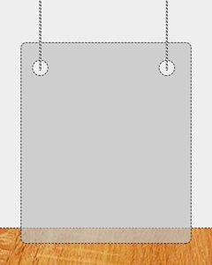 Plexiglas ophangscherm OP MAAT GEFREESD dikte 3 mm met gaatjes Ø5