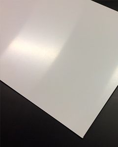 polystyreen (PS) plaat wit mat/mat massief 2000x1000x5mm