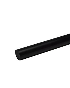 PVC rondstaf zwart