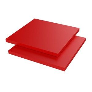 pvc plaat rood 