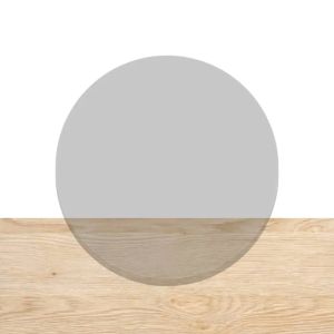 plexiglas cirkel smoke grijs
