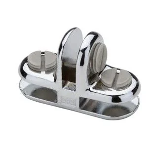 Verchroomde plaatverbinder 3-weg 90° voor tafelmodel Plexiglas Coronascherm (1 stuks)