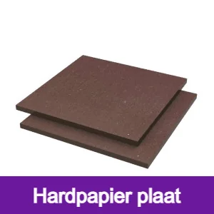 hardpapier plaat