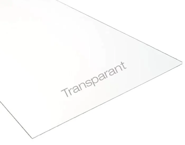 pvc plaat transparant