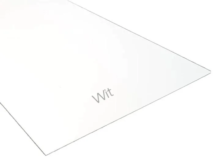pvc plaat wit